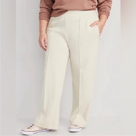 NWT! Wish Bone High-Waisted Dynamic Fleece Pintucked Wide-Leg Pants 🩵 - Picture 7 of 8